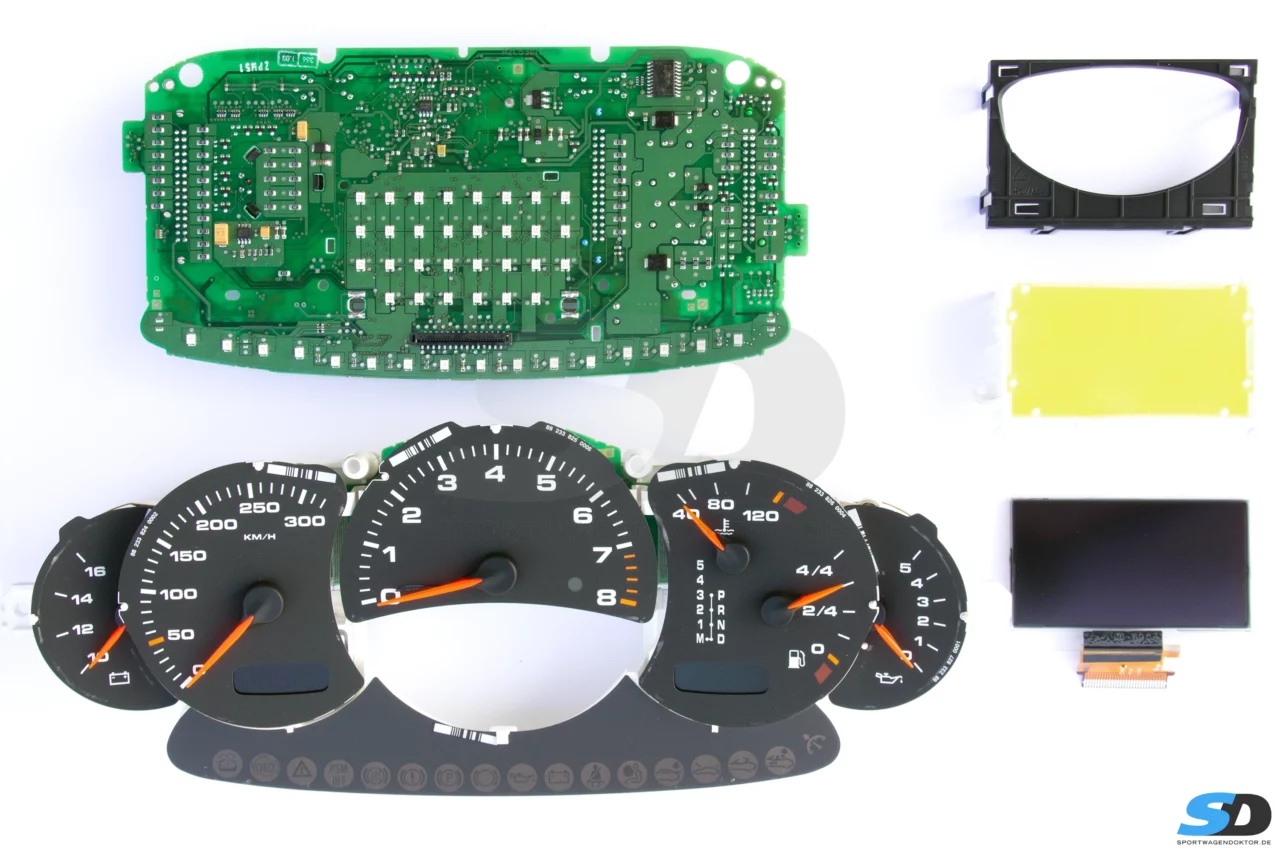 Bild vergrößern - Bauteile Porsche 996 Kombiinstrument, Mj. 2003.