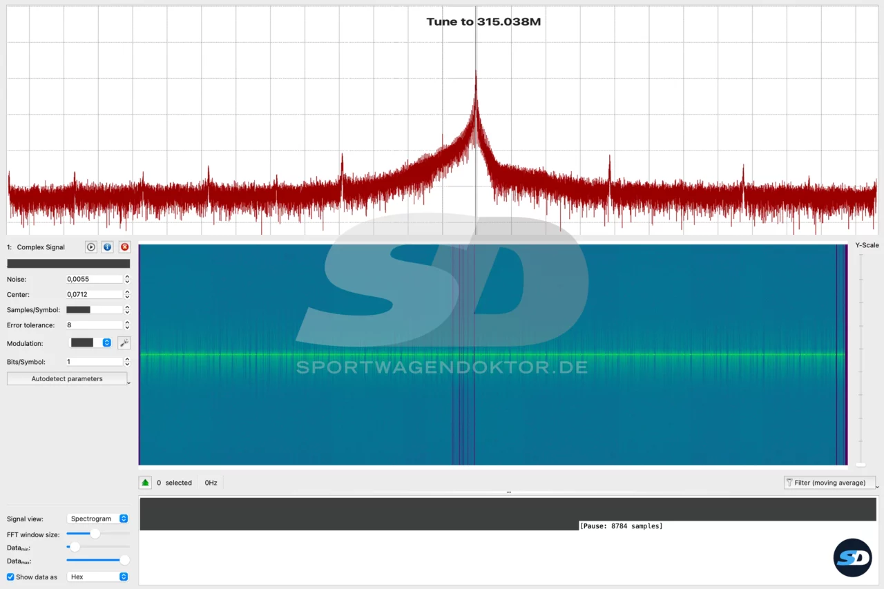 Bild vergrößern - Ausgangsmessung. Funkmodul sendet wieder ein einwandfreis Signal
