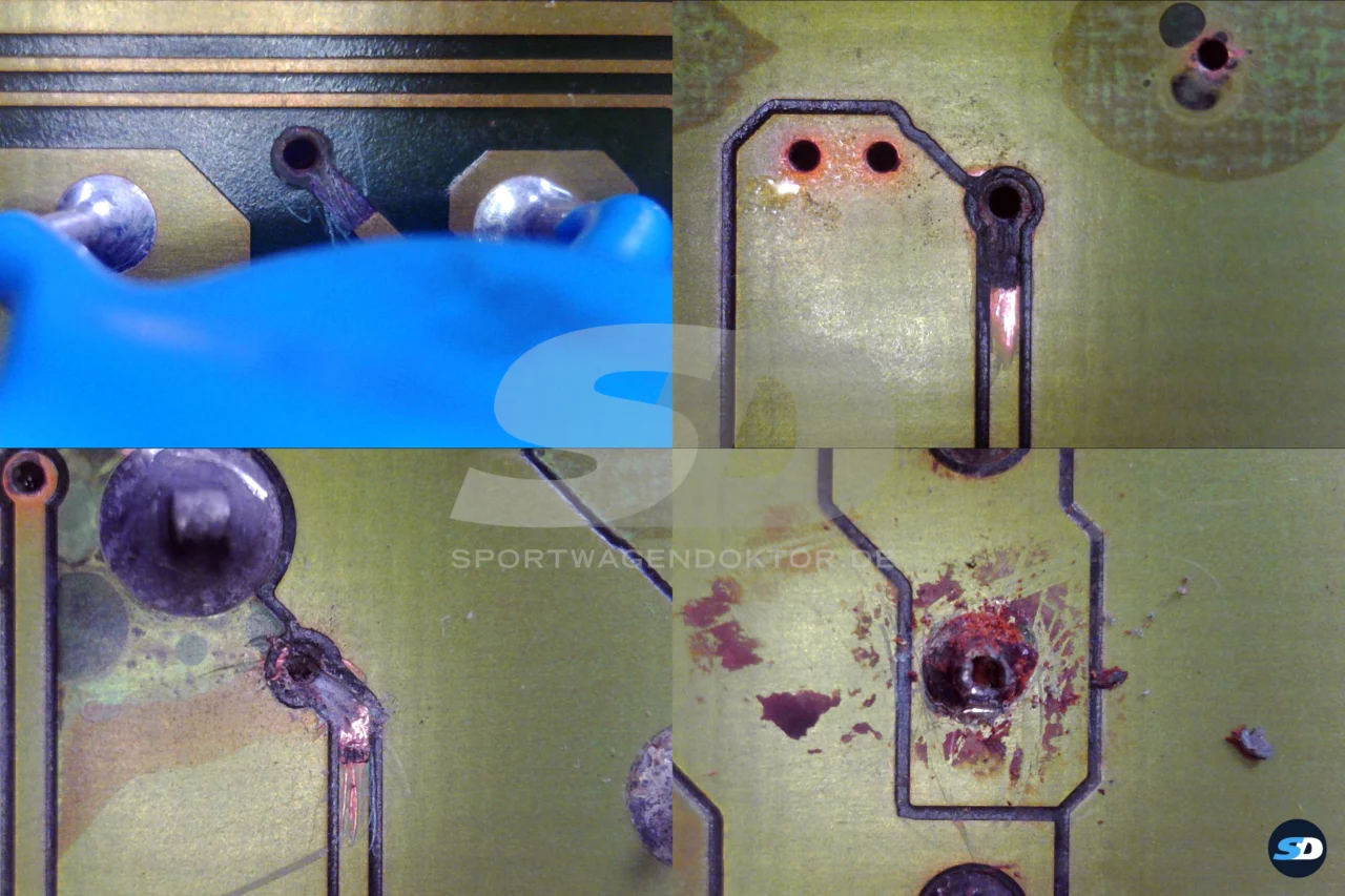 Bild vergrößern - Porsche 996 – verpfuschtes Alarmsteuergerät M534