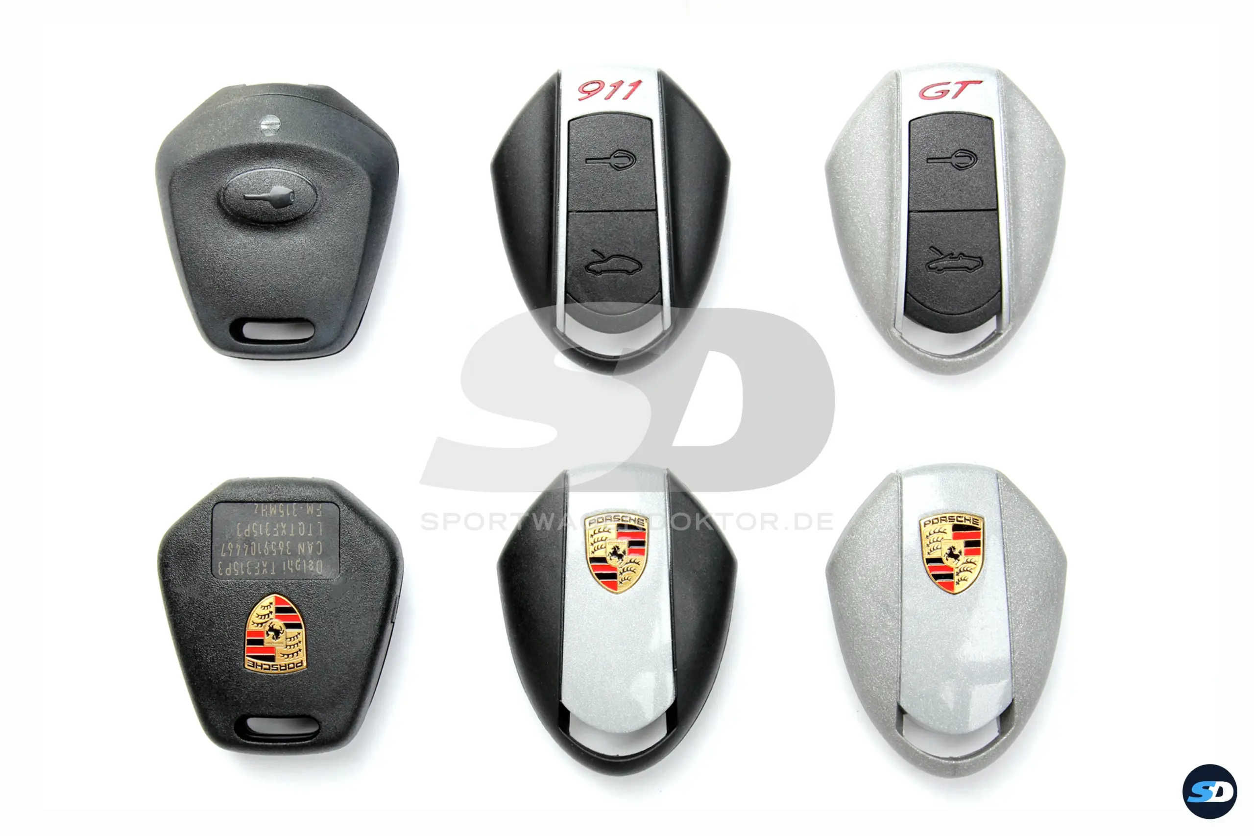 Bild vergrößern - Porsche 996 Schlüssel mit Designgehäuse